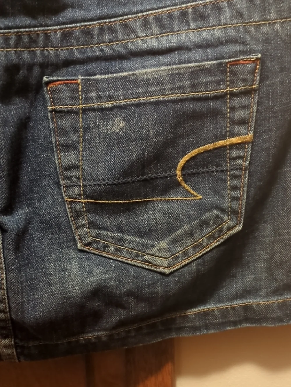 American Eagle Outfitters Dark Blue Denim Skirt - Picture 10 of 12